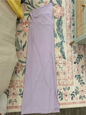 Purple One-Shoulder Formal Dress!